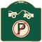 Signmission No Parking Tow Away Zone Symbol Heavy-Gauge Aluminum Architectural Sign, 18" x 18", G-1818-23612 A-DES-G-1818-23612 - alternate 1